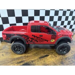 FORD F-150 Raptor Bass Pro Shops 1/18 Toy Truck Tree House Kids 4x4 Red